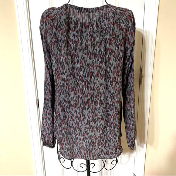 Comptoir Des Cotonniers 100% Silk Abstract Popover Tunic Top FR Sz 36 / US Small - Picture 2 of 8